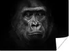 MuchoWow® Poster Gorilla - Schwarz - Weiß - Tiere - Porträt Produktbild-Vorschau 1