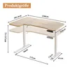 Hilodesk 150cm L Elektryczne Biurko stojące z regulowaną Podgląd zdjęcia produktu 2