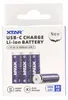 XTAR, 4 piles rechargeables Li-ion AA 1,5 V 3000 mAh – Voir les images du produit 1