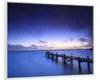 Wallario Wandbild Steg bei Abenddämmerung - Blauer Himmel Produktbild-Vorschau 2