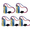 Five identical batteries with wires and connectors are arranged in two rows on a white background. Produktbild-Vorschau