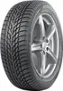 A close-up studio shot of a single Nokian Snowproof 1 tire mounted on a silver alloy wheel, presented against a plain white background. Produktbild-Vorschau