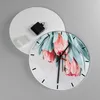 Wanduhr - Rund - Glasuhr - Blume Eukalyptus Australier - Produktbild-Vorschau 2