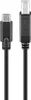 goobay Cavo da USB C a B nero 1 m Anteprima dell’immagine prodotto 5