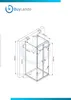 Glaswerk Westfalen- Emma 90x90x90cm U Duschkabine Gold Produktbild-Vorschau 6