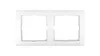 Berker/B.Kwadrat Doppia cornice bianco neve 5310128989 Anteprima dell’immagine prodotto 1