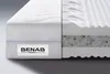 A cutaway view of a mattress showing its internal layers, with a label on the side. Náhľad obrázku produktu