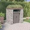 vidaXL Gabionový box na odpadky 110x91x120 cm Pozinkované Náhled obrázku produktu 2