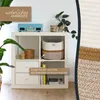Aufbewahrungskorb mit verlängerten Griffen, HMF 39011-36CM-80, 36 x 30 x 25 cm, Weiß-Braun Produktbild-Vorschau