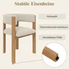 Lot de 6 chaises de salle à manger ergonomiques avec Voir les images du produit 3