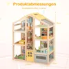COSTWAY4 Etagen Puppenhaus Holz, Traumvilla mit 24 Produktbild-Vorschau 3