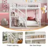 INONEFT Etagenbett 140x200cm, Kinderbett mit Treppe mit Produktbild-Vorschau 4