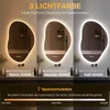 PESENXAN LED-Badspiegel, asymmetrisch, 90 x 60 cm, 3 Produktbild-Vorschau 2