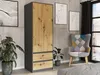 Skříň šatna 63 cm 2 dveře 2 zásuvky FRAMIRE B-6 antracit Náhled obrázku produktu 2
