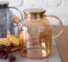 Wilmax Thermoglas-Teekanne 1600 ml Gold WL-888811003/A Produktbild-Vorschau 2