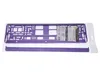Cadre de plaque d'immatriculation métallisé, violet Voir les images du produit 3