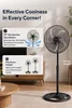 Opviq, stojací ventilátor Kumtel KTF-340, čierna farba, Náhľad obrázku produktu 5