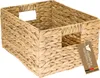 Panier de rangement HMF tressé en jacinthe d'eau, panier Voir les images du produit 1