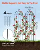 SucceBuy Rankgitter 220x52,5cm im 4er-Set, Metall Rankhilfe Produktbild-Vorschau 2