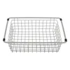 A rectangular wire basket with a gray frame and black corner protectors, shown from a slightly elevated front view against a white background. Podgląd zdjęcia produktu