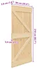 Drzwi vidaXL NARVIK w kolorze naturalnym, 90 x 210 cm, z Podgląd zdjęcia produktu 8