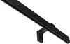 A black curtain rail with a mounting bracket, shown against a white background. Anteprima dell’immagine prodotto