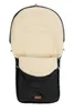 A black and cream baby stroller footmuff is shown against a white background. Náhľad obrázku produktu