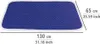 A blue ironing board cover with white polka dots is shown with dimensions indicated. Anteprima dell’immagine prodotto