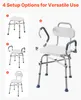 Silla de ducha giratoria VEVOR con reposabrazos y respaldo, Vista previa de la imagen del producto 6