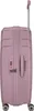 A side view of a pink suitcase with its handle extended. Produktbild-Vorschau