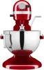 A red KitchenAid stand mixer is shown from the front on a white background. Produktbild-Vorschau