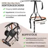A product image showing a horse harness with descriptive text and measurements. Produktbild-Vorschau