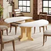 Runder Ausziehbarer Tisch Küchentisch 90-120 cm, 4-8 Produktbild-Vorschau 2