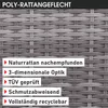 Polyrattan Garten Sitzgruppe FAMILY grau/anthrazit Produktbild-Vorschau 2