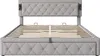 Flieks Hydraulisches Polsterbett 180x200cm mit USB & Produktbild-Vorschau 8