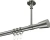 Interdeco Gardinenstange / Vorhangstange Edelstahl-Optik, Produktbild-Vorschau 1