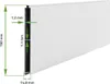 Flügeltor elektrisch 4m EIGER H.115cm weiß + Drehtorantrieb Produktbild-Vorschau 5