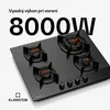 Klarstein Goldflame Nano plynová varná doska, 4 mosadzné Náhľad obrázku produktu 2