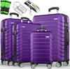 tillvex® Reisekoffer Set 4-TLG. + Gepäckwaage, 8X Produktbild-Vorschau 1