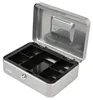 Geldkassette mit Münzeinsatz von HMF mit 25 cm Breite in Silber Voir les images du produit