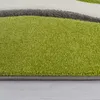 Designer Teppich mit Konturenschnitt Karo Muster Grün Produktbild-Vorschau 2
