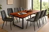 SAM® Esstisch Baumkante massiv Akazie nussbaum 200 x 100 Produktbild-Vorschau 3