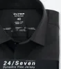 Olymp Hemd extra slim fit einfarbig schwarz Baumwolle Produktbild-Vorschau 13