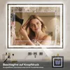 Puluomis Badspiegel 100x80 beschlagfrei mit 3 Farbe Produktbild-Vorschau 6