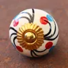 Möbelknauf aus Keramik Shabby Chic - Blume 18 - Produktbild-Vorschau 6
