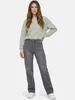 Tazzio Damen Cargo Jeans Regular Fit F143 (Grigio, 36) Anteprima dell’immagine prodotto 2