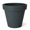 Fioriera in plastica M rotonda Ø 38 cm - antracite - Anteprima dell’immagine prodotto 2