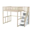 A loft bed with stairs and storage is shown against a white background. Anteprima dell’immagine prodotto
