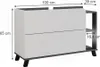 Mobiletto per lavabo Vicco Karen Antracite/bianco 100 x 65 Anteprima dell’immagine prodotto 2