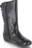 A black leather boot is shown from the side against a white background. Produktbild-Vorschau